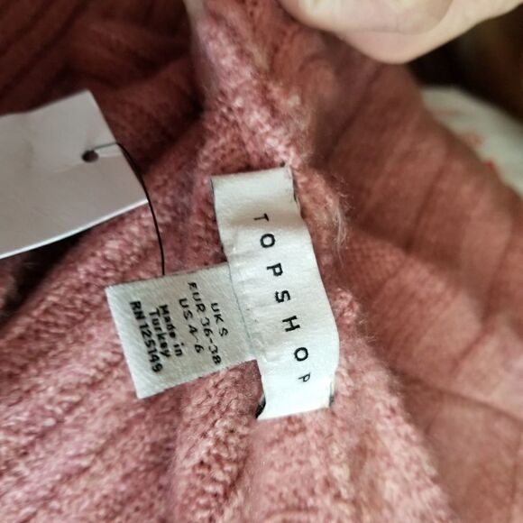 TOPSHOP MAUVE SWEATER. SIZE 4-6. - Picture 14 of 15